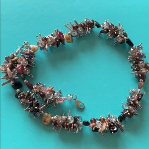 Natural gemstone necklace NEW
